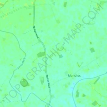 High Marishes topographic map, elevation, terrain