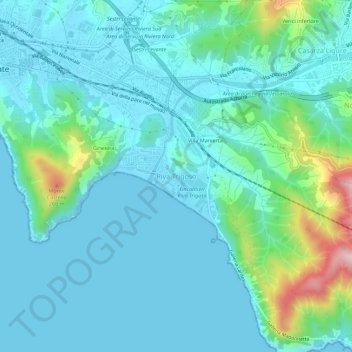 Riva Trigoso topographic map, elevation, terrain