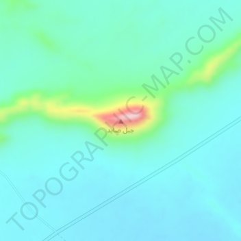 Jabal Sayid topographic map, elevation, terrain