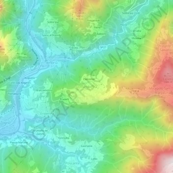 Somendenna topographic map, elevation, terrain