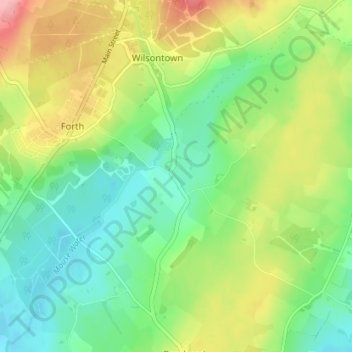 Bridgeend topographic map, elevation, terrain