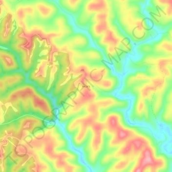 Vicars topographic map, elevation, terrain