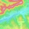 Aux Aulnois topographic map, elevation, terrain