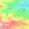 Broad Folds topographic map, elevation, terrain