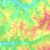 Les Foucaudies topographic map, elevation, terrain