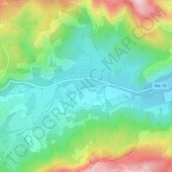 vall d'en Marc topographic map, elevation, terrain