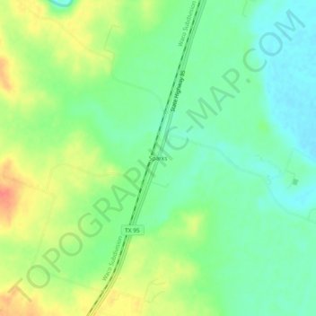 Sparks topographic map, elevation, terrain