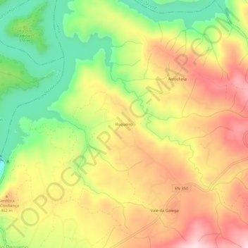 Roqueiro topographic map, elevation, terrain