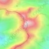 Rocher rond topographic map, elevation, terrain