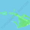 Cayo Largo topographic map, elevation, terrain