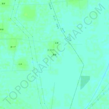 南芽 topographic map, elevation, terrain