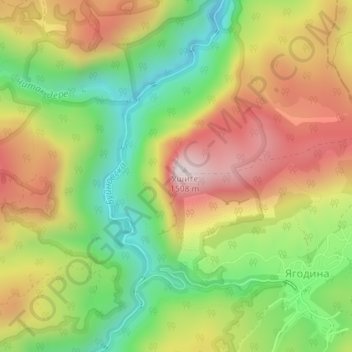 Eagle's Eye topographic map, elevation, terrain