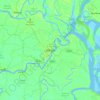 Barishal topographic map, elevation, terrain