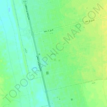 Al Dhahir topographic map, elevation, terrain