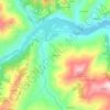 Lusignana topographic map, elevation, terrain