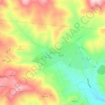 Tatköy topographic map, elevation, terrain
