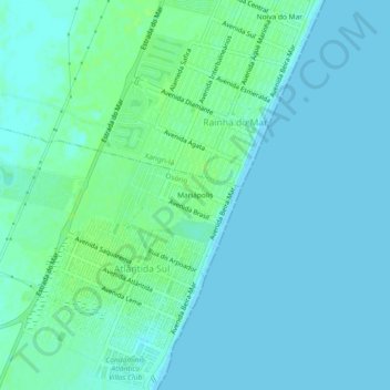 Mariápolis topographic map, elevation, terrain
