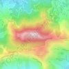 Cerro El Volcán topographic map, elevation, terrain