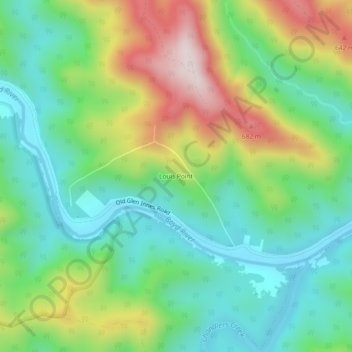 Louis Point topographic map, elevation, terrain
