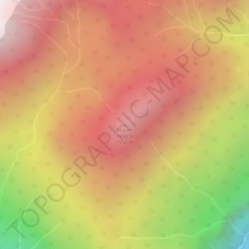 Mount Helena topographic map, elevation, terrain