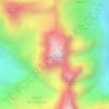 Piz Morteratsch topographic map, elevation, terrain
