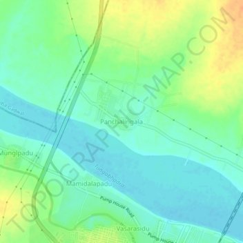 Panchalingala topographic map, elevation, terrain