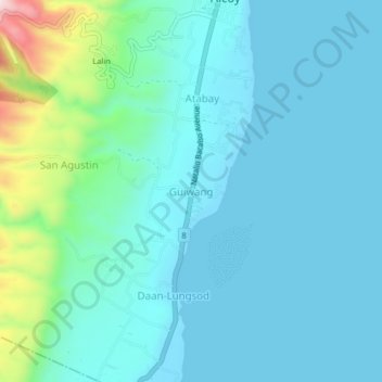 Guiwang topographic map, elevation, terrain