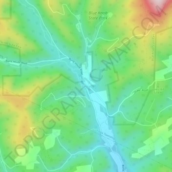 Pavia topographic map, elevation, terrain