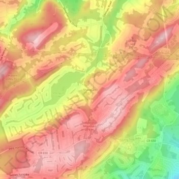 Shongum topographic map, elevation, terrain