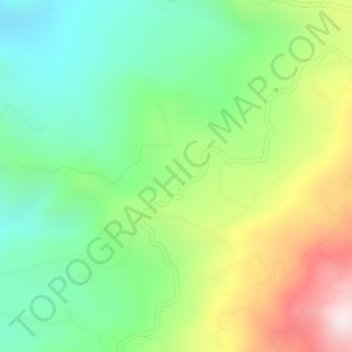 San Gabriel topographic map, elevation, terrain