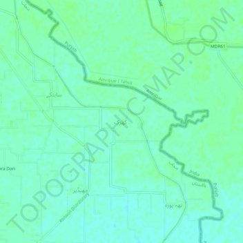 Kharak topographic map, elevation, terrain