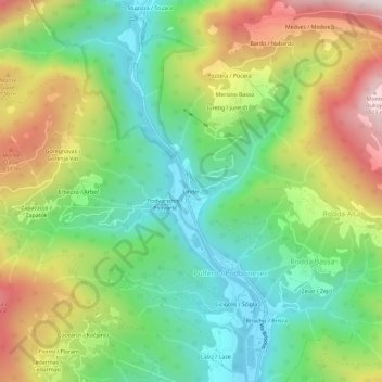 Linder topographic map, elevation, terrain