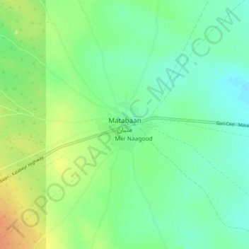 Matabaan topographic map, elevation, terrain