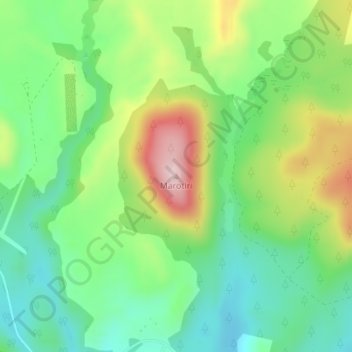 Marotiri topographic map, elevation, terrain