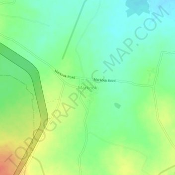 Markook topographic map, elevation, terrain