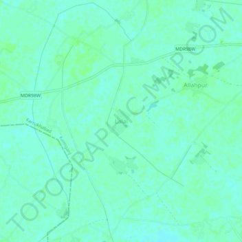 Lalai topographic map, elevation, terrain