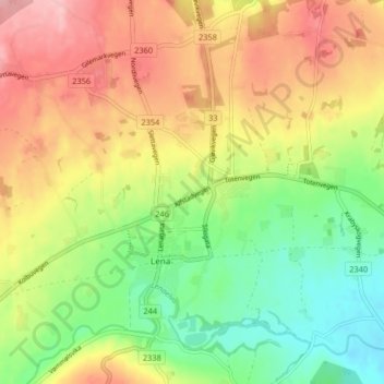 Alstad topographic map, elevation, terrain