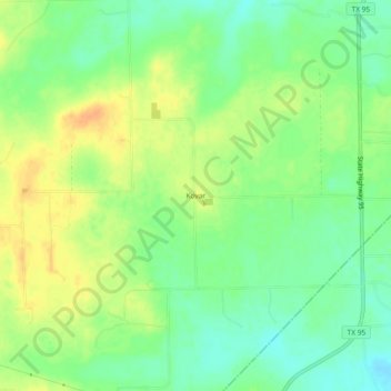 Kovar topographic map, elevation, terrain