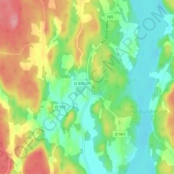 Grimmeland topographic map, elevation, terrain