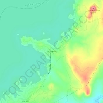 Rocky Point topographic map, elevation, terrain