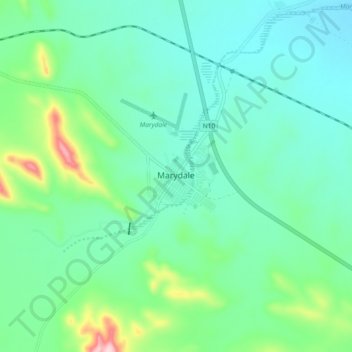 Marydale topographic map, elevation, terrain