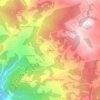 Brugneto topographic map, elevation, terrain