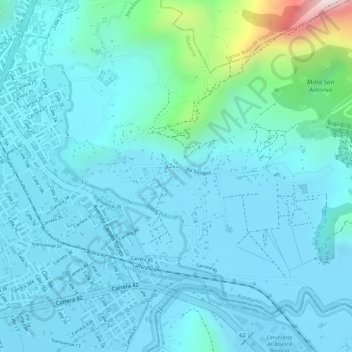 TOCOGUA topographic map, elevation, terrain
