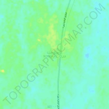 Guerguerat topographic map, elevation, terrain