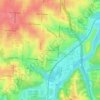 Marlborough topographic map, elevation, terrain