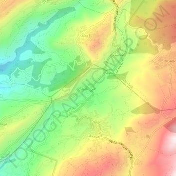 Nabaa Al Safa topographic map, elevation, terrain