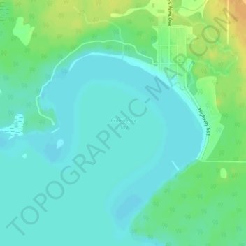 Providence Bay topographic map, elevation, terrain
