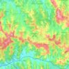 São Bento do Sul topographic map, elevation, terrain