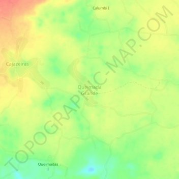 Queimada Grande topographic map, elevation, terrain