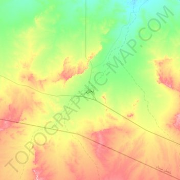 Nekhel topographic map, elevation, terrain